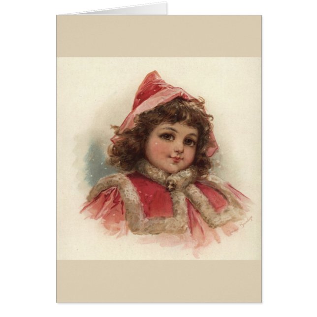 Vintage - tenue d'hiver de la petite fille, (Devant)