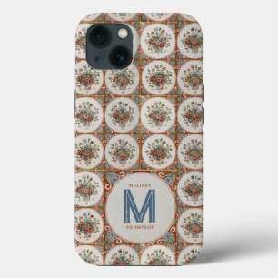 Vintage Terracotta-Tiles Monogram Case-Mate iPhone Hülle