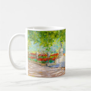 Vintage Terrasse, Park mit Aussicht (1887) zeichne Kaffeetasse