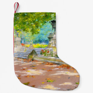 Vintage Terrasse, Park mit Aussicht (1887) zeichne Kleiner Weihnachtsstrumpf