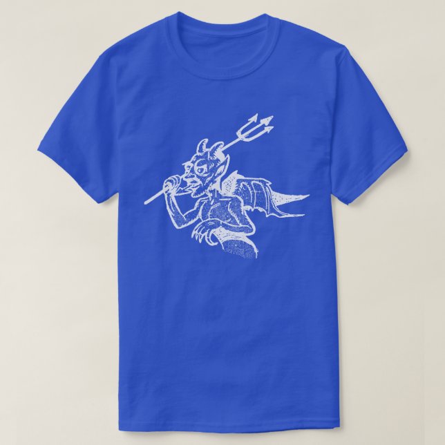 Vintage Teufel Illustrationsdesign T-Shirt (Design vorne)