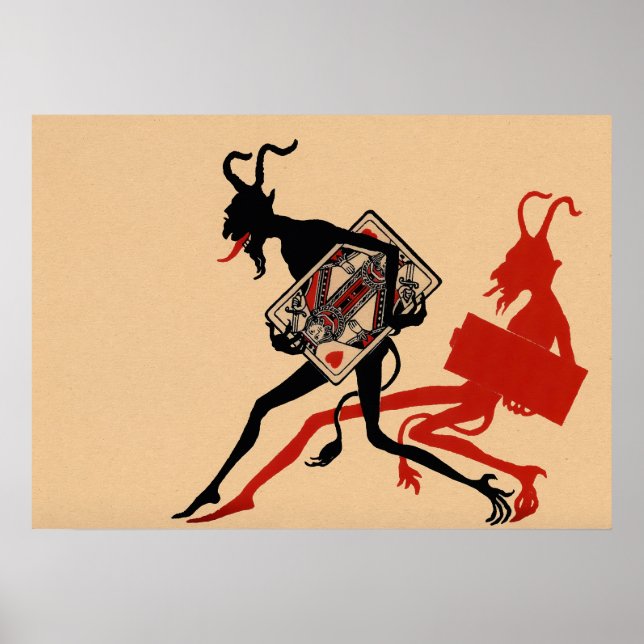 Vintage Teufelskunst Poster (Vorne)
