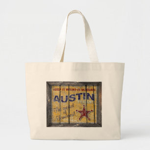 Vintage Texas- - Austin-Taschen-Tasche Jumbo Stoffbeutel