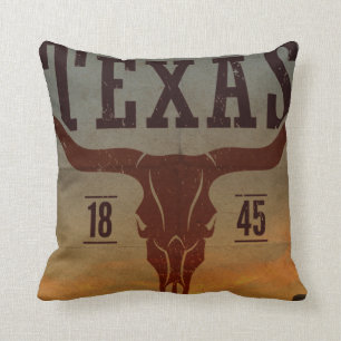 Vintage-Texas-Cowboy-Wurfkissen Kissen
