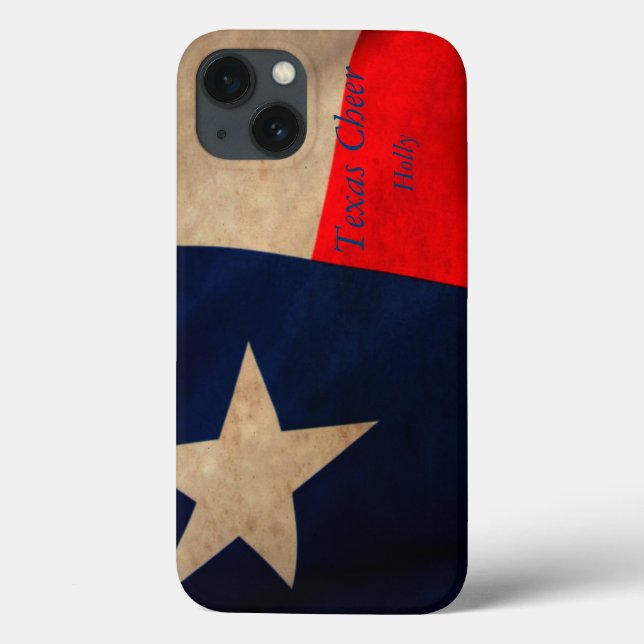 Vintage Texas-Flagge Case-Mate iPhone Hülle (Rückseite)