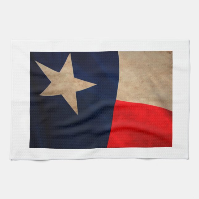 Vintage Texas-Flagge Küchentuch (Horizontal)