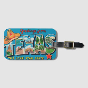 Vintage Texas  Gepäckanhänger