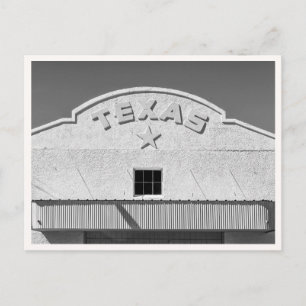 Vintage Texas Marfa Schild Schwarz & Weiß Retro Postkarte