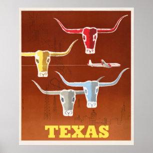 Vintage-Texas-Plakat Poster