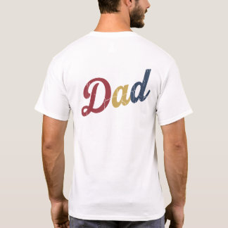 Vintage-Textdesign für Papa mit abgenutztem Text T-Shirt
