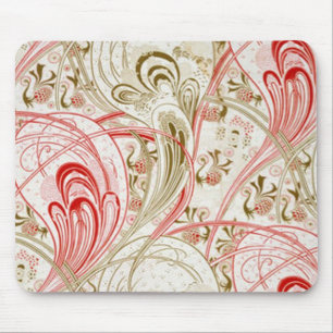 Vintage-Textil-Swirbel-Design – Mauspad