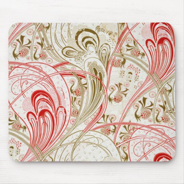 Vintage Textile Swirbeldesign - Mousepad (Vorne)