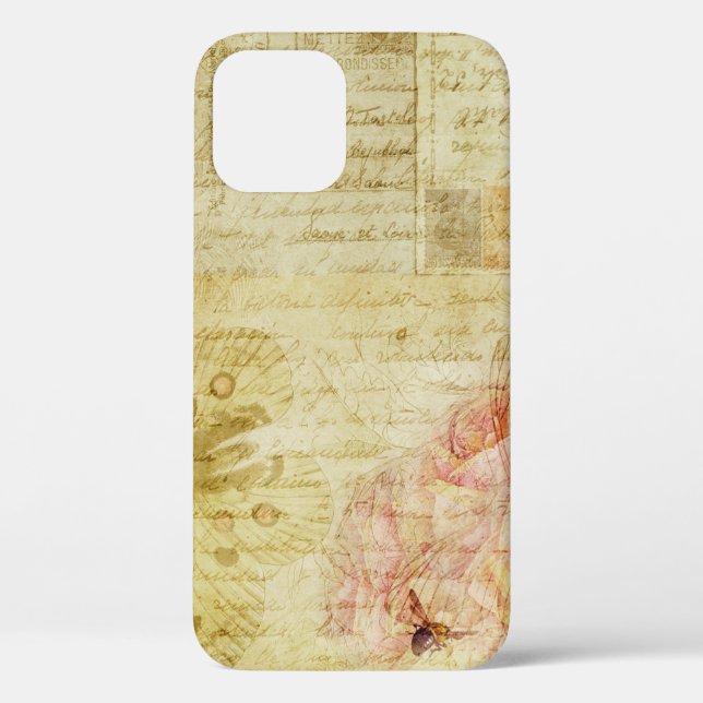 Vintage Textskripte Case-Mate iPhone Hülle (Rückseite)