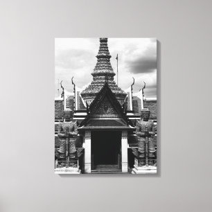 Vintage Thailand Bangkok Wat Phra Kaew Dämonenwäch Leinwanddruck