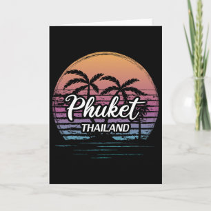 Vintage-Thailand-Urlaub-Reise-Asien-Thai-Strand P Karte