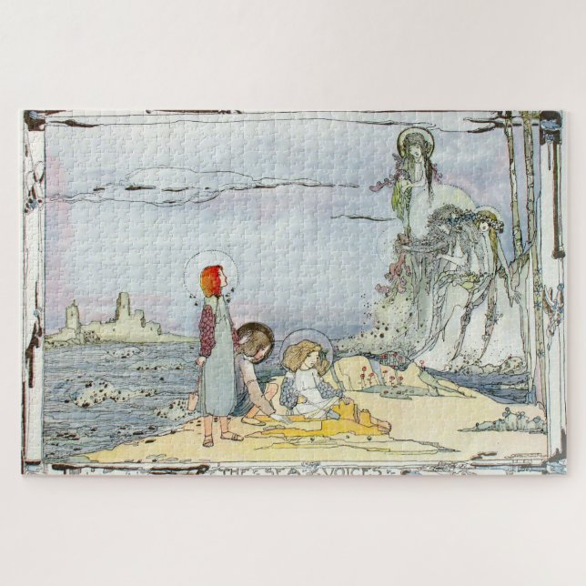 Vintage "The Sea Voices" von Jessie M. King (Horizontal)