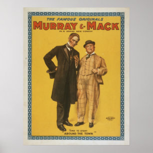 Vintage Theaterkomödie Murray & Mack Poster