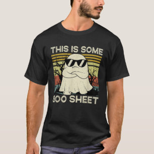 Vintage This Is Some Boo Blatt Geist Retro Hallowe T-Shirt