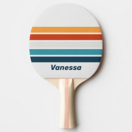 Vintage Thistle Across Striping with Name Tischtennis Schläger