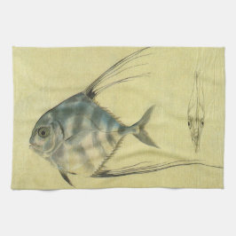 Vintage Threadfin Trevally, afrikanischer Pompano Geschirrtuch