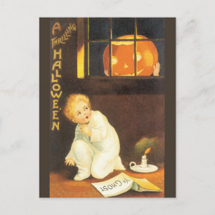 Vintage Thrilling Halloween von Ellen Clapsaddle Postkarte