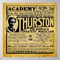 Vintage Thurston The Magician Theater Ad