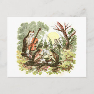 Vintage Tierband Postkarte