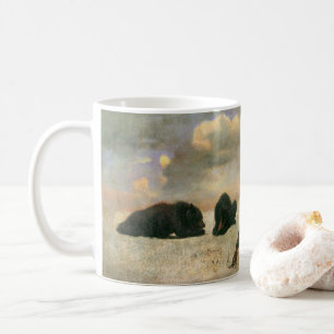 Vintage Tiere, Grizzly Bars von Albert Bierstadt Kaffeetasse