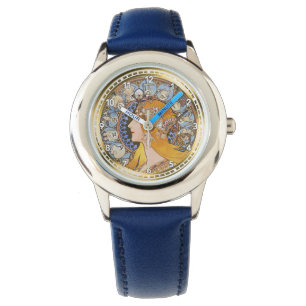 Vintage Tierkreis-Horoskop-Astrologie-Uhr durch Armbanduhr