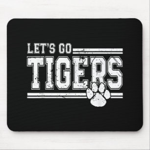 Vintage Tigers Schul-Sportname Retro Mousepad