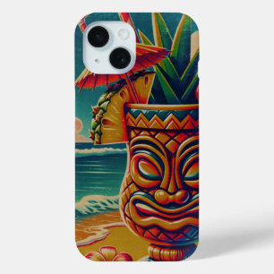 Vintage-Tiki-Regenschirm-Getränk-Luau-Party Case-Mate iPhone Hülle
