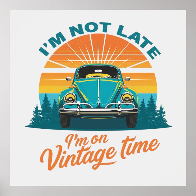 Vintage Time Ride Poster (Vorne)