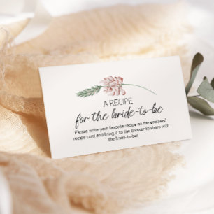 Vintage Tiny Floral Bloom Wedding Card Begleitkarte