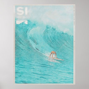 Vintage Titelseite des Surfmagazins Poster