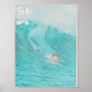 Vintage Titelseite des Surfmagazins Poster