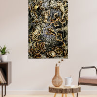Vintage Toads und Frösche von Ernst Haeckel Poster