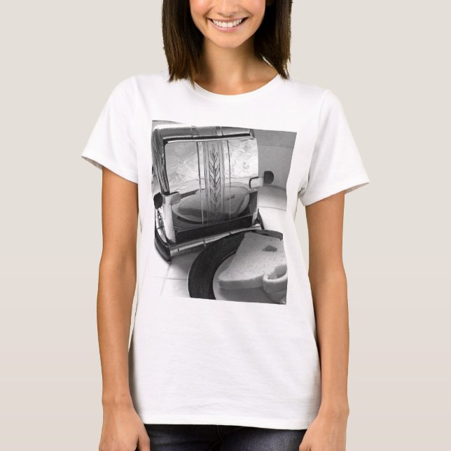 Vintage Toaster Küche T-Shirt (Vorderseite)