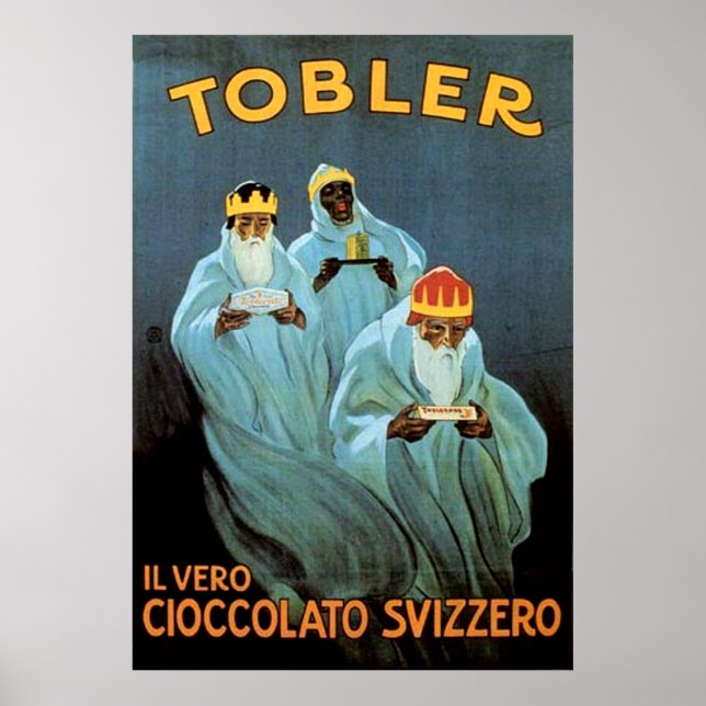 Vintage Tobler-Schokoladenwerbung Poster (Vorne)