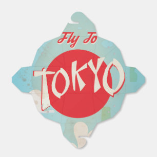 Vintage Tokyo, Japan Reiseplakate Geschenkschachtel
