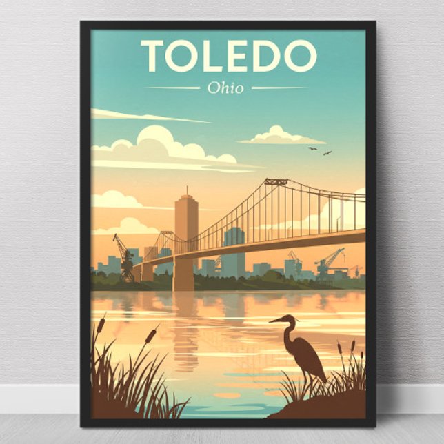Vintage Toledo Ohio Poster (Von Creator hochgeladen)