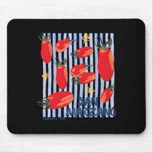 Vintage-Tomate Italienischer Markt Tomatenmädchen  Mousepad