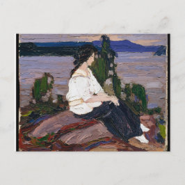 Vintage Tommy Thomson Abbildung einer Lady-Malerei Postkarte