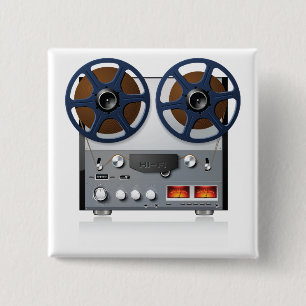 Vintage Tonbandgerät Audiophile Button