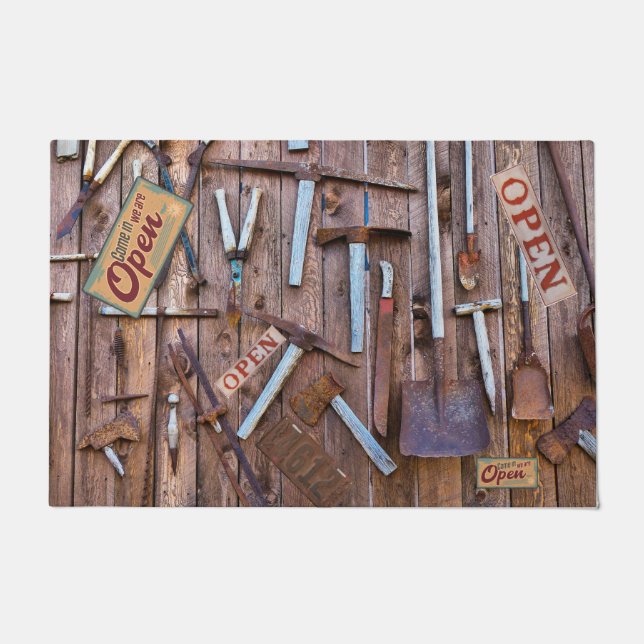 Vintage Tools Antiquitätenhöhle Fußmatte (Vorderseite)