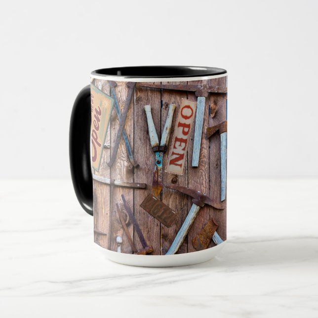 Vintage Tools Tasse (Vorderseite Links)