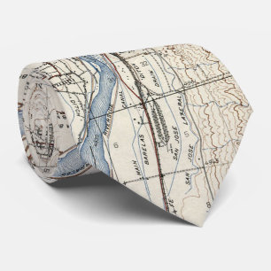 Vintage topographische Karte Albuquerques Krawatte