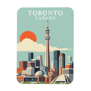 Vintage-Toronto-Kanada-Reiseandenken Magnet