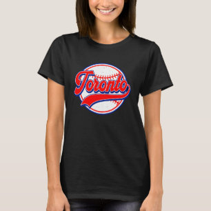 Vintage Toronto-Stadtbild Baseball für Männer Frau T-Shirt