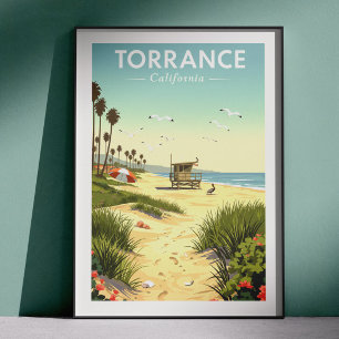 Vintage Torrance Kalifornien Poster