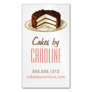 Vintage-Torte Magnetische Visitenkarte